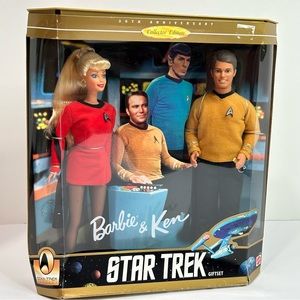 🆕 Star Trek Barbie and Ken Set 30th Anniversary Collector Edition